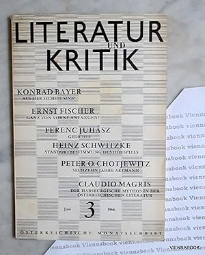 LITERATUR UND KRITIK. Österreichische Monatsschrift. Nr. 3 , Juni 1966