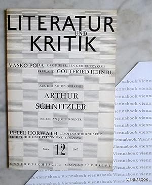 LITERATUR UND KRITIK. Österreichische Monatsschrift. Nr. 12 , März 1967