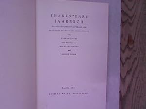 Bild des Verkufers fr Shakespeare-Jahrbuch, Bd. 90 / 1954. Hrsg. im Auftrage der Deutschen Shakespeare-Gesellschaft. zum Verkauf von Antiquariat Bookfarm