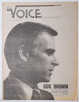 Seller image for The Voice: more than a newspaper; vol. 1, #5, December 12, 1979; Governor Brown for sale by Bolerium Books Inc.