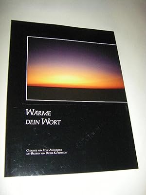 Seller image for Wrme dein Wort for sale by Versandantiquariat Rainer Kocherscheidt