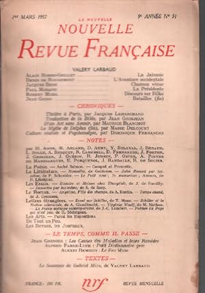 La nouvelle revue francaise 5e année n° 51