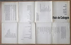 Floh de Cologne - programmatisches Plakat (43x69,5 cm), doppelseitig bedruckt, zum 3. Programm de...