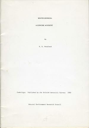 Imagen del vendedor de South Georgia: a Concise Account with addendum a la venta por Antipodean Books, Maps & Prints, ABAA
