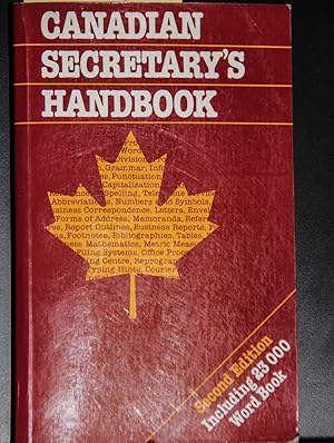 Imagen del vendedor de Canadian Secretary's Handbook a la venta por Mad Hatter Bookstore