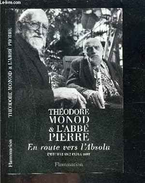 Image du vendeur pour EN ROUTE VERS L ABSOLU- ENTRETIENS AVEC MICHEL BONY mis en vente par Le-Livre