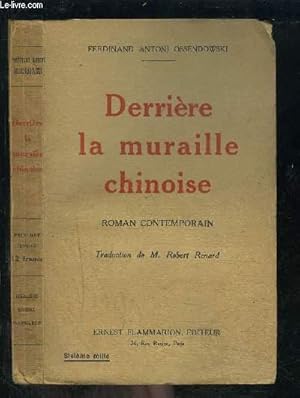 Seller image for DERRIERE LA MURAILLE CHINOISE for sale by Le-Livre