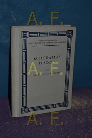 Bild des Verkufers fr Q. Horatius Flaccus smtliche Dichtungen, fr den Schulgebrauch herausgegeben (Freytags Sammlung Griechischer und lateinischer Klassiker) zum Verkauf von Antiquarische Fundgrube e.U.