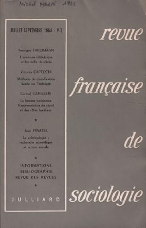 Revue française de sociologie / juin-septembre 1964