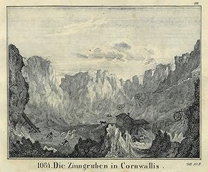 CORNWALL. "Die Zinngruben in Cornwallis".