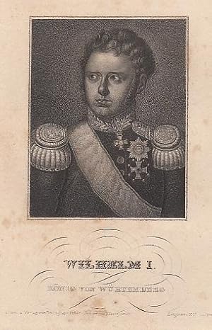 Bild des Verkufers fr Portrt. Brustbild in Uniform, halblinks. Original - Punktierstahlstich (anonym), 9,5 x 7,5 cm, ca. 1840. zum Verkauf von Antiquariat Michael Eschmann