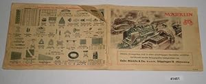 Märklin Klein-Katalog - Auszug aus dem Märklin-Katalog D 12 von 1935/36