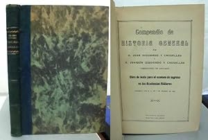 Seller image for COMPENDIO DE HISTORIA GENERAL. for sale by Librera Raimundo