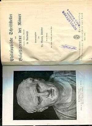 Imagen del vendedor de Philosophische Schriftsteller und Briefliteratur der Rmer (Cicero, Seneca, Plinius) in Auswahl. a la venta por Antiquariat am Flughafen