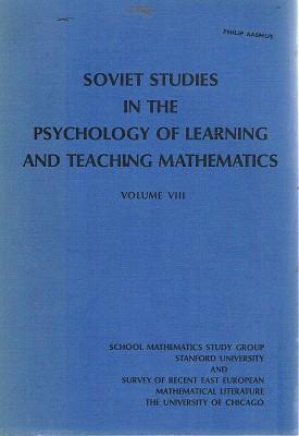 Imagen del vendedor de Soviet Studies In The Psychology Of Learning And Teaching Mathematics: Vol VIII a la venta por Marlowes Books and Music