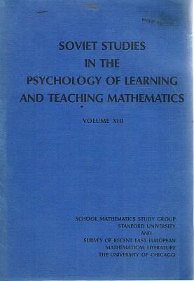 Seller image for Soviet Studies In The Psychology Of Learning And Teaching Mathematics: Volume XIII for sale by Marlowes Books and Music