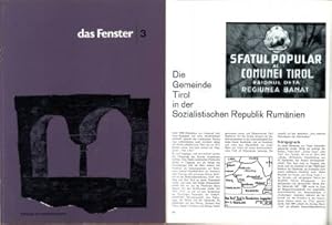 Seller image for Das Fenster. Tiroler Kulturzeitschrift. Heft 3. for sale by Antiquariat Weinek