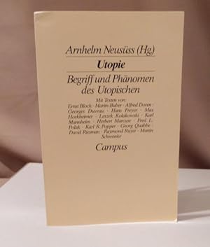 Bild des Verkufers fr Utopie. Begriff und Phnomen des Utopischen. zum Verkauf von Dieter Eckert