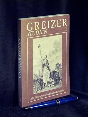 Seller image for Greizer Studien - 200. Jahrestag der Franzsischen Revolution - for sale by Erlbachbuch Antiquariat