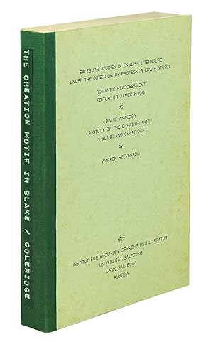 Imagen del vendedor de Divine Analogy. A Study of the Creation Motif in Blake and Coleridge. a la venta por John Windle Antiquarian Bookseller, ABAA