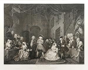 Bild des Verkufers fr The Beggar's Opera, Act III": in The Original and Genuine Works of William Hogarth. zum Verkauf von John Windle Antiquarian Bookseller, ABAA