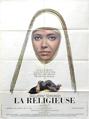 Bild des Verkufers fr The Nun [La Religieuse] (Original French poster for the 1966 film) zum Verkauf von Royal Books, Inc., ABAA