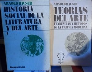 TEORÍAS DEL ARTE Tendencias y métodos de la crítica moderna + HISTORIA SOCIAL DE LA LITERATURA Y ...