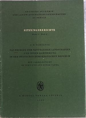 Bild des Verkufers fr Das Problem der natrlichen Landschaften und ihrer Kartierung in der Deutschen Demokratischen Republik; Deutsche Akademie der Landwirtschaftswissenschaften zu Berlin, Sitzungsberichte Band 1, Heft 8; zum Verkauf von books4less (Versandantiquariat Petra Gros GmbH & Co. KG)