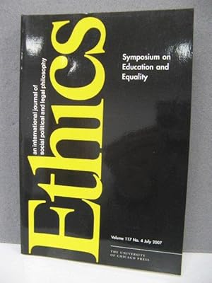 Imagen del vendedor de Ethics: An International Journal of Social Political and Legal Philosophy , Volume 117 No. 4 July 2007 a la venta por PsychoBabel & Skoob Books