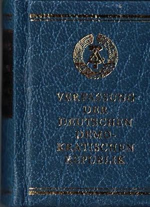 Verfassung der Deutschen Demokratischen Republik. Vom 6. April 1968 in der Fassung des Gesetzes z...