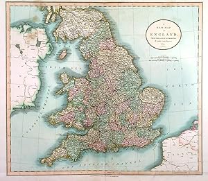 A NEW MAP OF ENGLAND.. Map of England and Wales.