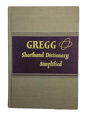 Seller image for Gregg Shorthand Dictionary Simplified for sale by Friends of the Curtis Memorial Library