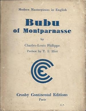 Image du vendeur pour Bubu of Montparnasse__Preface by T.S. Eliot mis en vente par San Francisco Book Company