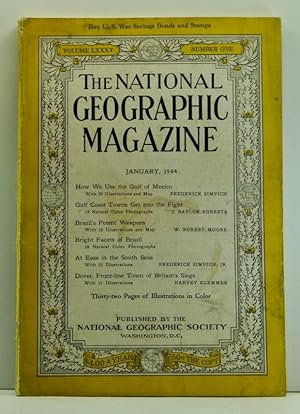 Imagen del vendedor de The National Geographic Magazine, Volume 85, Number 1 (January 1944) a la venta por Cat's Cradle Books