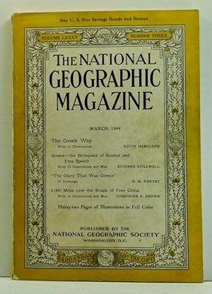 Seller image for The National Geographic Magazine, Volume LXXXV (85), Number Three (3) (March 1944) for sale by Cat's Cradle Books