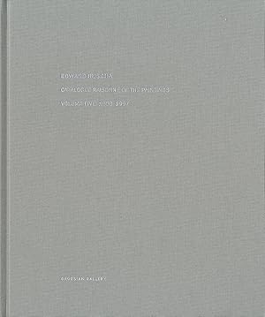 Seller image for Edward Ruscha: Catalogue Raisonn of the Paintings, Volume 5 (Five), 1993-1997 [SIGNED] for sale by Vincent Borrelli, Bookseller