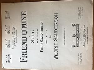 Seller image for Friend O'Mine - No 1 in F for sale by H&G Antiquarian Books