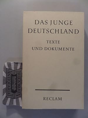 Bild des Verkufers fr Das Junge Deutschland: Texte Und Dokumente. zum Verkauf von Druckwaren Antiquariat