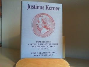 Bild des Verkufers fr Justinus Kerner; Jubilumsband zum 200. Geburtstag. 2 Teile in 1 Band. zum Verkauf von Antiquariat im Schloss
