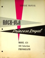 Bild des Verkufers fr Rock-Ola Model 424 Princess Royal Jukebox original Instruction Manual zum Verkauf von nautiek