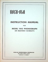Bild des Verkufers fr Rock-Ola Model 1442 Hifi-50 Jukebox Original Instruction Manual zum Verkauf von nautiek