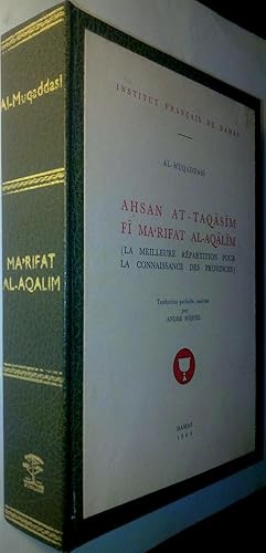 Seller image for Ahsan at-Taqasim fi Ma'rifat al-Aqalim. (La meilleure rpartition pour la connaissance des provinces) for sale by Le Chemin des philosophes