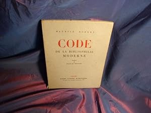 Code de la bibliophilie moderne