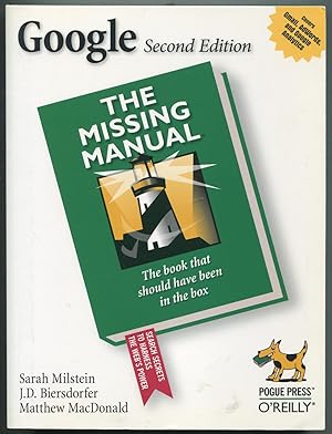 Seller image for Google: The Missing Manual for sale by Between the Covers-Rare Books, Inc. ABAA