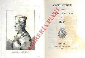 Imagen del vendedor de Brano storico dei secoli XIV XV. a la venta por Libreria Piani