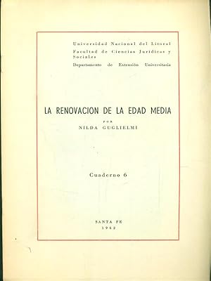 Imagen del vendedor de La renovacion de la edad media - cuaderno 6 a la venta por Librodifaccia