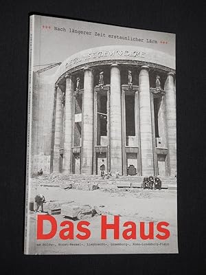 Bild des Verkufers fr Nach lngerer Zeit erstaunlicher Lrm. Das Haus am Blow-, Horst-Wessel-, Liebknecht-, Luxemburg-, Rosa-Luxemburg-Platz. 100 Jahre Volksbhne zum Verkauf von Fast alles Theater! Antiquariat fr die darstellenden Knste