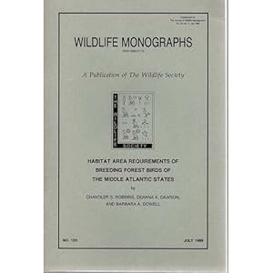 Seller image for Habitat Requirements for Breeding Forest Birds of the Middle Atlantic States for sale by Buteo Books