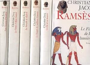 Seller image for RAMSES- 5 VOLUMES - TOMES I+II+III+IV+V - LE FILS DE LA LUMIERE - LE TEMPLE DES MILLIONS D'ANNEES - LA BATAILLE DE KADESH - LA DAME D'ABOU SIMBEL - SOUS L'ACCACIA D'OCCIDENT for sale by Le-Livre