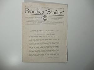 Bild des Verkufers fr Periodico Schutte. Torni automatici Schutte, gennaio-febbraio 1926 zum Verkauf von Coenobium Libreria antiquaria